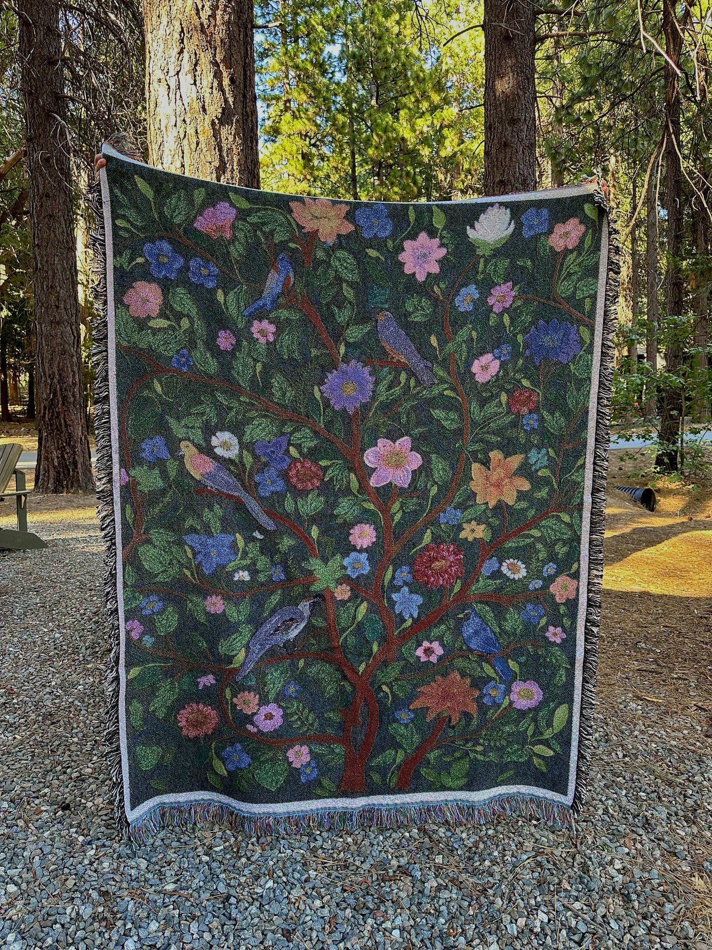 Vedic Winter Tapestry Blanket