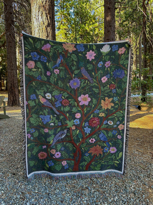 Vedic Winter Tapestry Blanket
